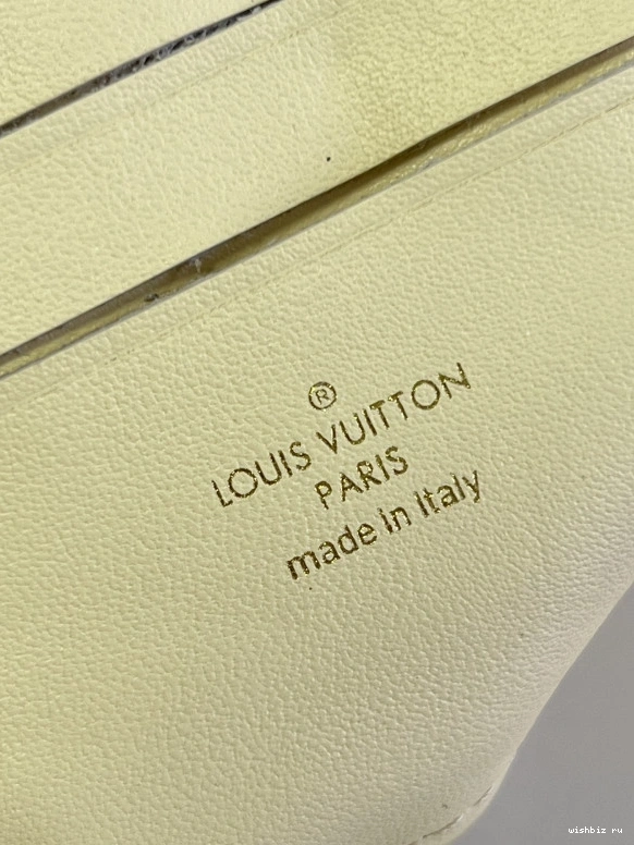WIS ON LOUIS BUBBLEGRAM VUITTON WALLET STRAP 0804